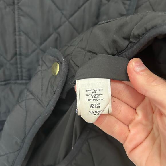 J. Crew Black Quilted Jacket Sz M - Picture 3 of 4